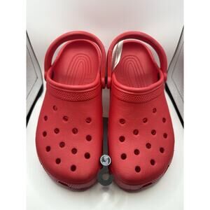 SATIHU Red Comfort Clogs M7 W9 Lightweight Slip On Sandals NWT